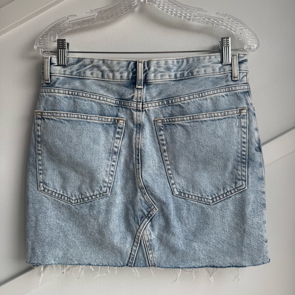 H&M Denim Mini Cotton Skirt size 4 - Picture 2 of 4